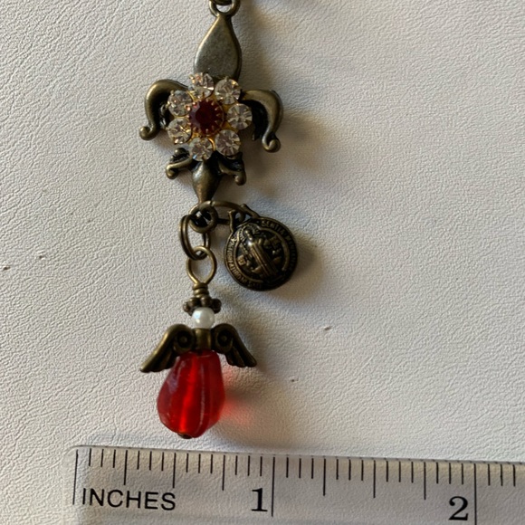 Necklace fleur de Lis angel - Picture 9 of 10